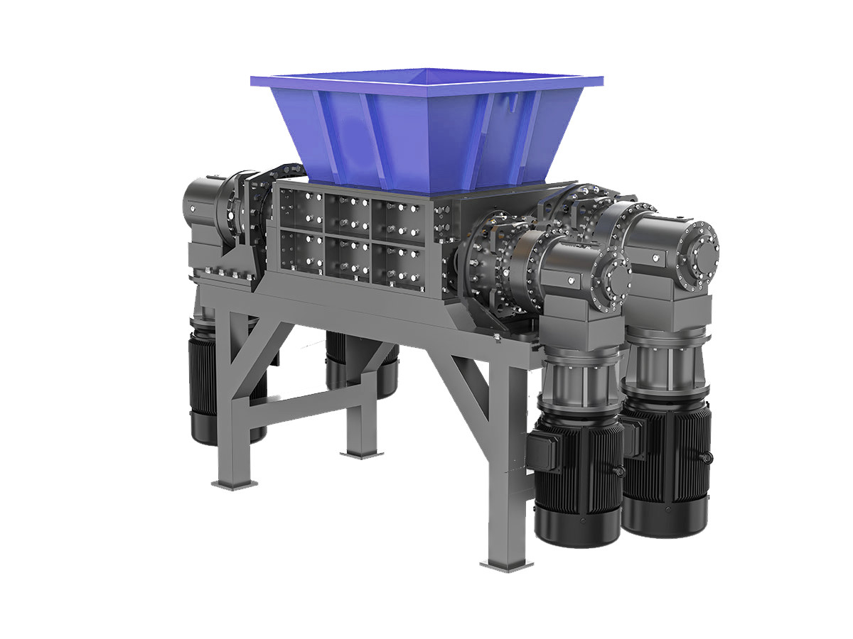 Working Principle of E-waste Shredder