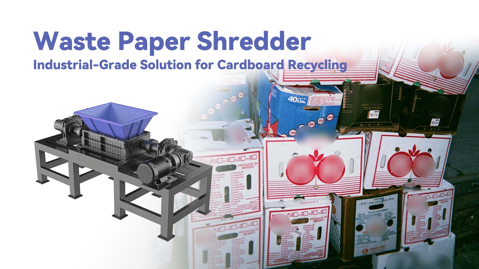 Waste Paper Shredder: Industrial-Grade Solution for Cardboard Recycling